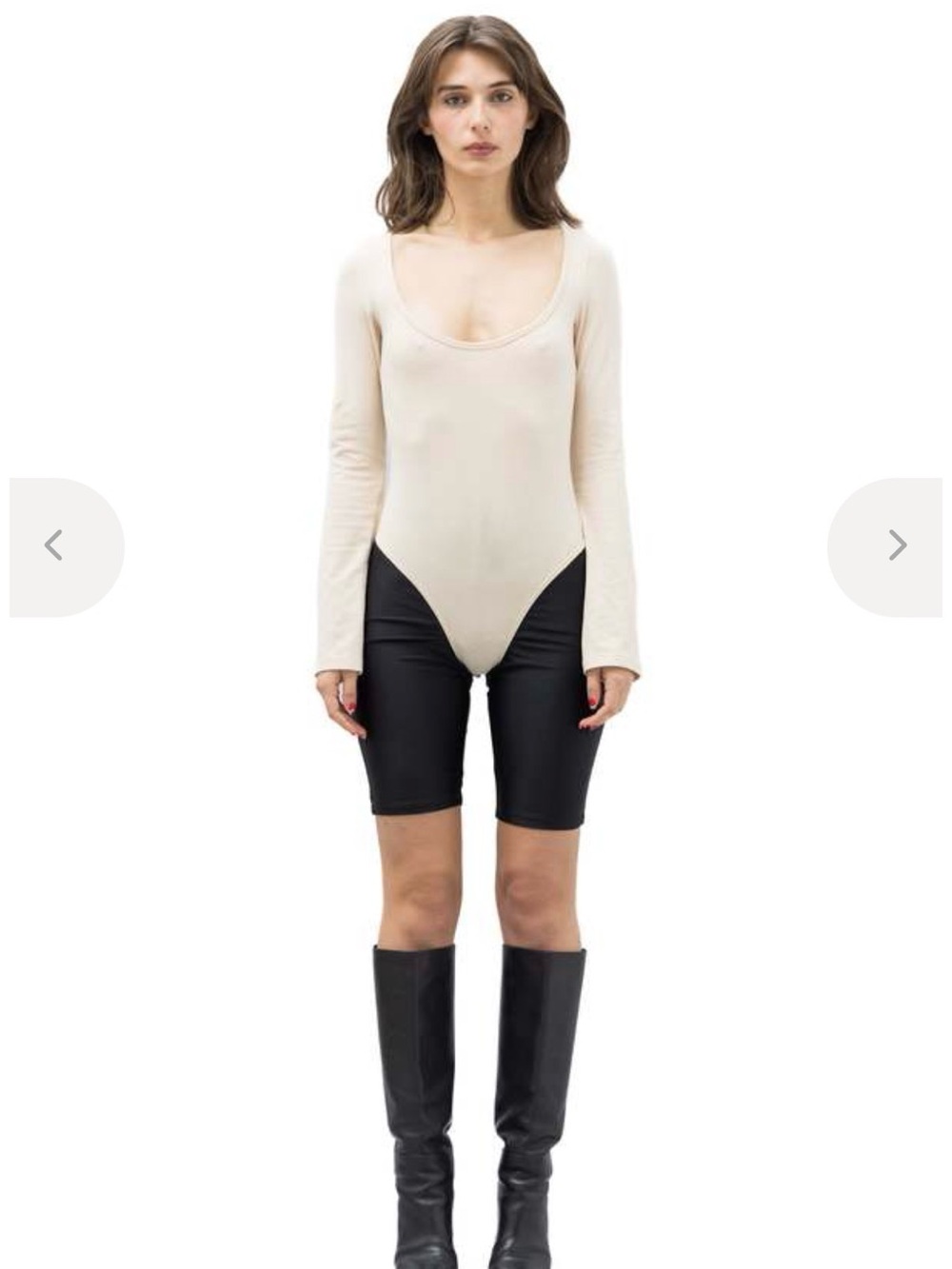 NWT Toit Volant Free People tan bodysuit - M